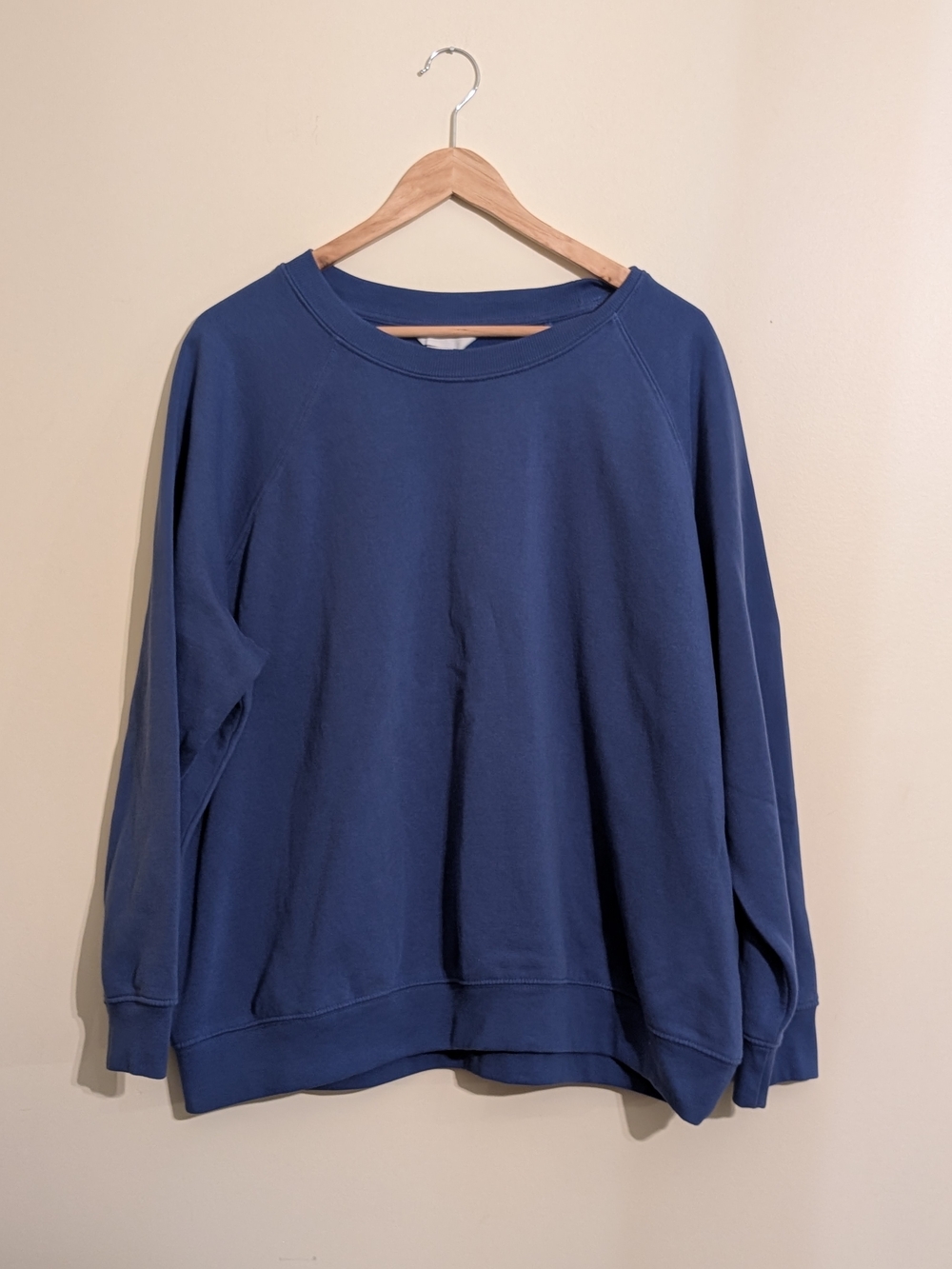 Men's Colbalt Blue H&M Crewneck Sweater, Size L